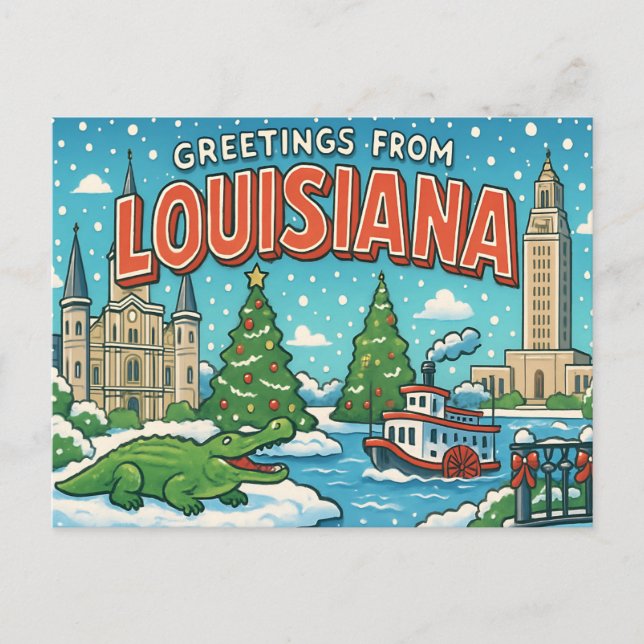 postal de LOUISIANA (Anverso)
