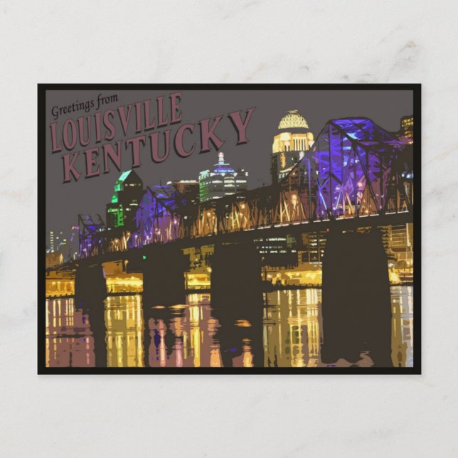 Postal de Louisville Kentucky (Anverso)