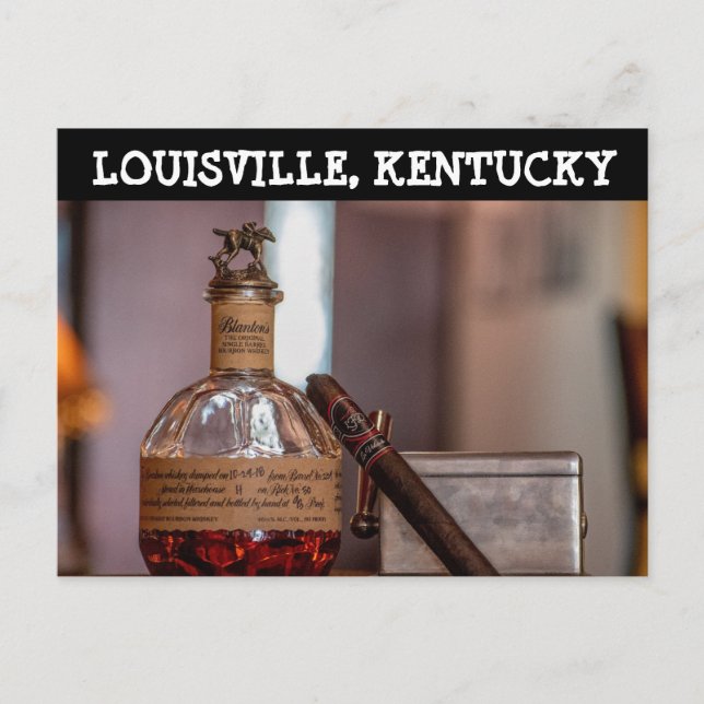 postal de LOUISVILLE KENTUCKY BOURBON (Anverso)