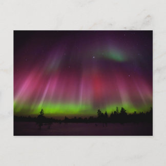 Postal de luces boreales