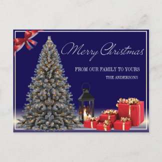 Postal de lujo de las Felices Navidad
