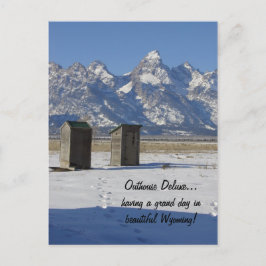 Postal de lujo de Outhouse