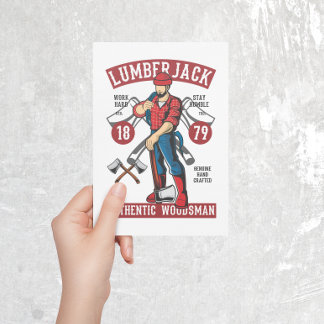 Postal de Lumberjack Vintage
