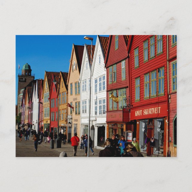 Postal de madera torcida del tesoro (Anverso)