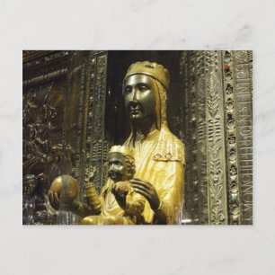 postal de madonna montserrat negra