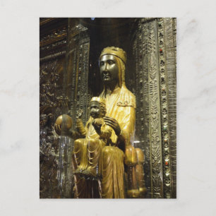 postal de madonna montserrat negra