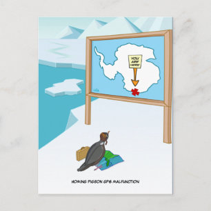 Postal de mal funcionamiento GPS de la paloma de i