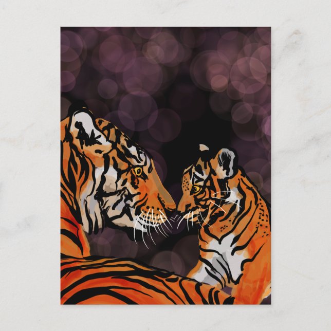 Postal de mamá de tigres (Anverso)
