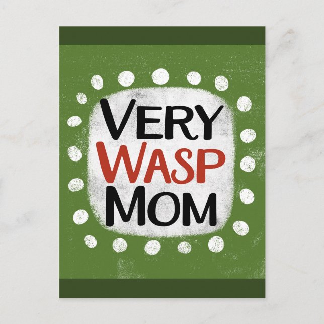 Postal de mamá muy Wasp (Anverso)