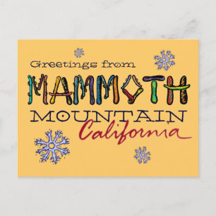 postal de Mammoth Mountain California
