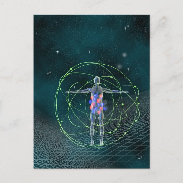 Postal de Man y Universe (Anverso)