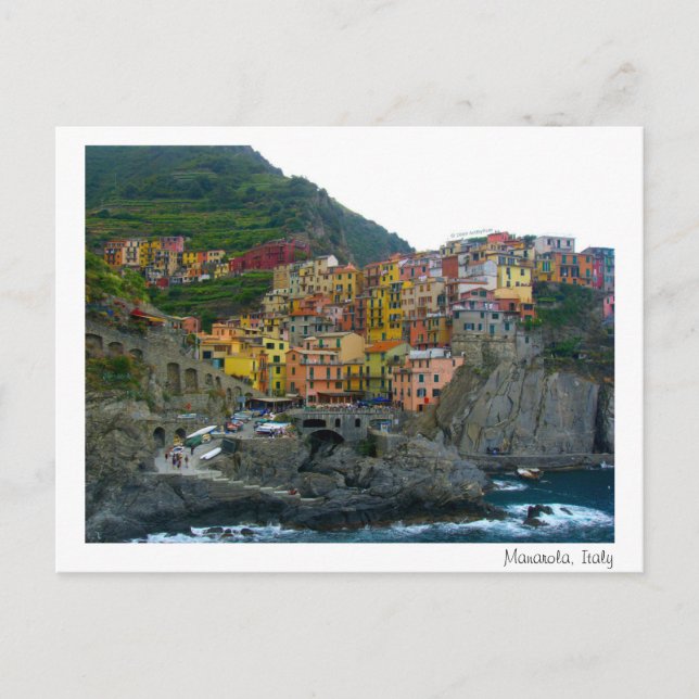 Postal de Manarola (Anverso)