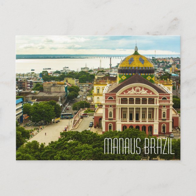 postal de Manaus Brasil (Anverso)
