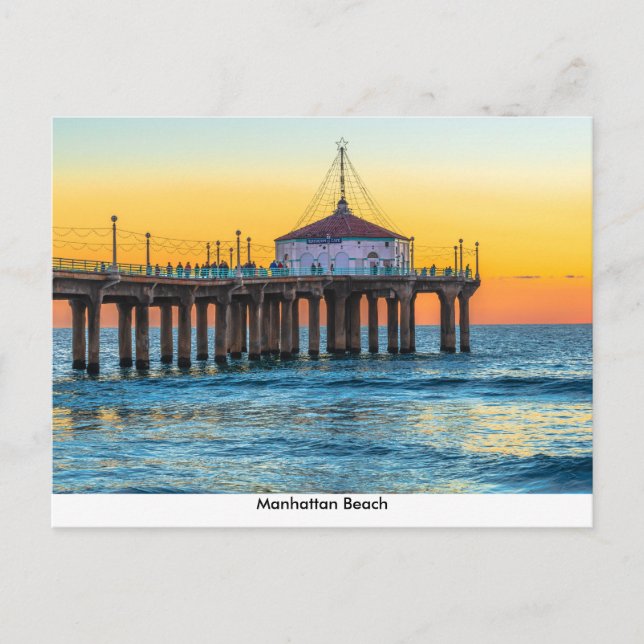 Postal de Manhattan Beach Pier (Anverso)
