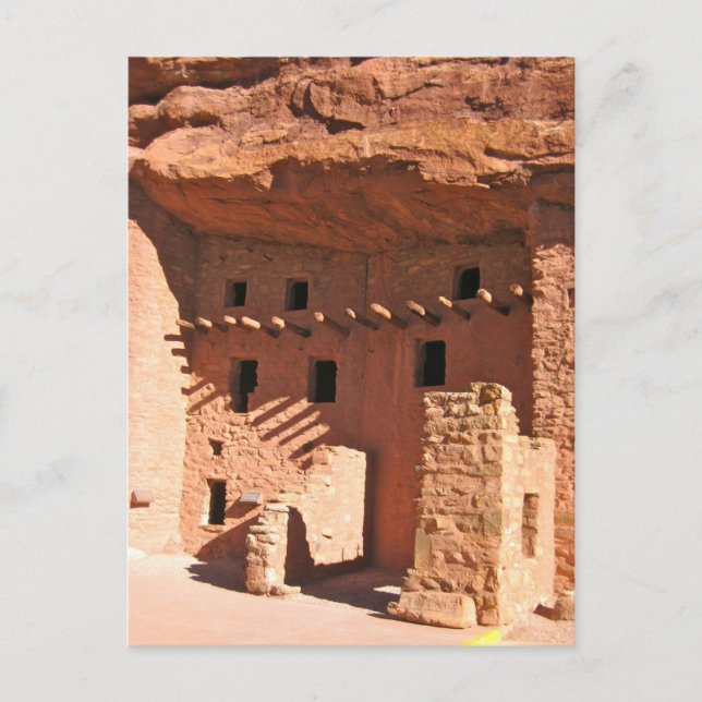 Postal de Manitou Cliff Dwellings (Anverso)