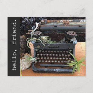 Postal de máquina de escribir para la planta de ai