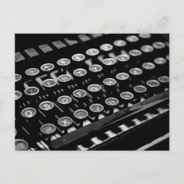 Postal de máquina de escribir vintage