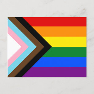 Postal de marca de orgullo de progreso