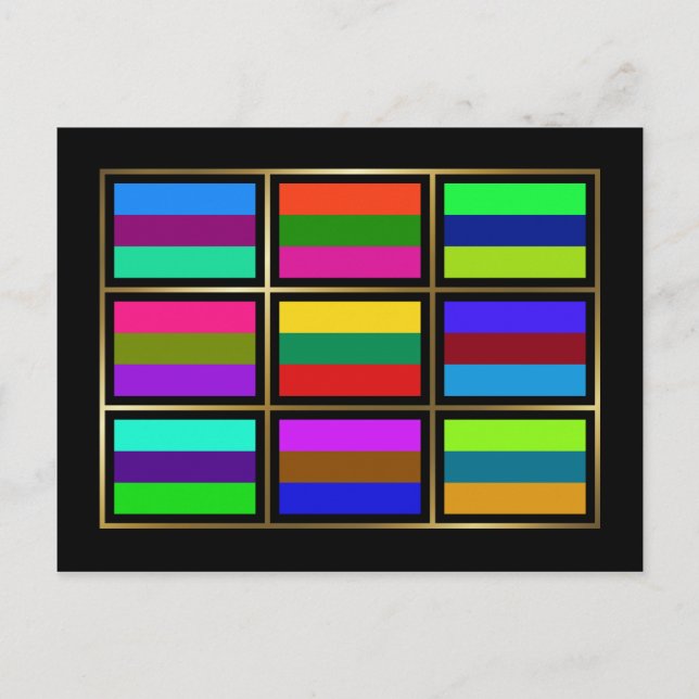 postal de marcas multihumorísticas de Lituania (Anverso)