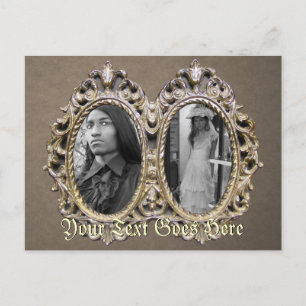 Postal de marco doble elegante