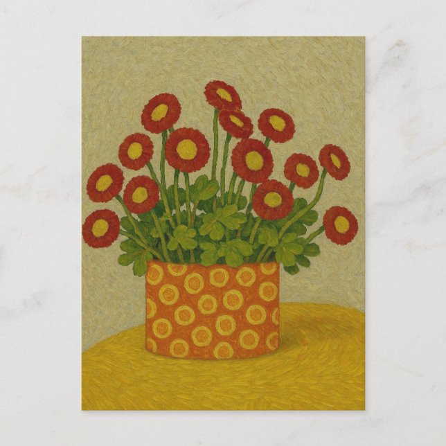 Postal de margarita inglesa (Anverso)