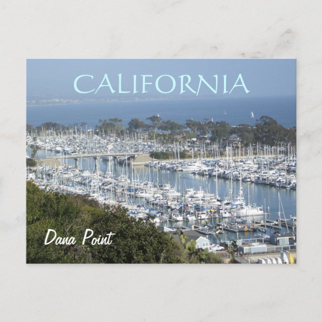 postal de marina de Dana Point (Anverso)