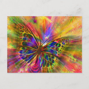 postal de mariposa