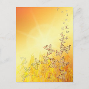 postal de mariposa