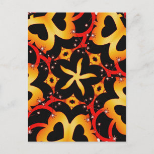 postal de mariposa abstracta