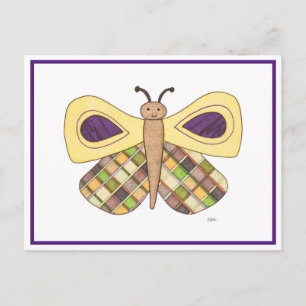 Postal de mariposa caprichosa