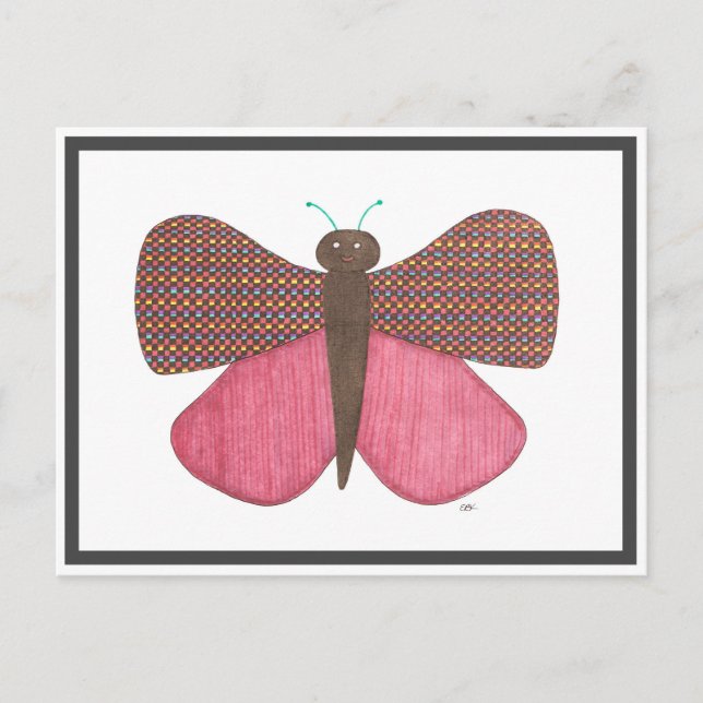 Postal de mariposa caprichosa (Anverso)