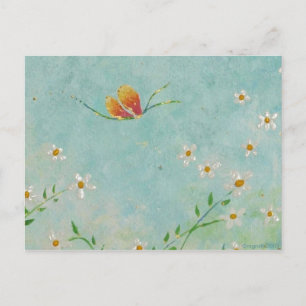 postal de mariposa pintada