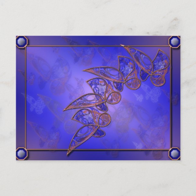 Postal de mariposas de cobre (Anverso)