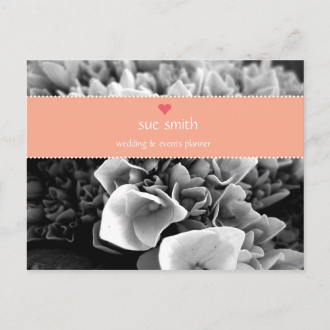 Postal de marketing del boda o del planificador de (Anverso)