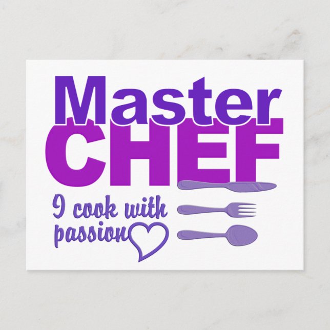 postal de Master Chef (Anverso)