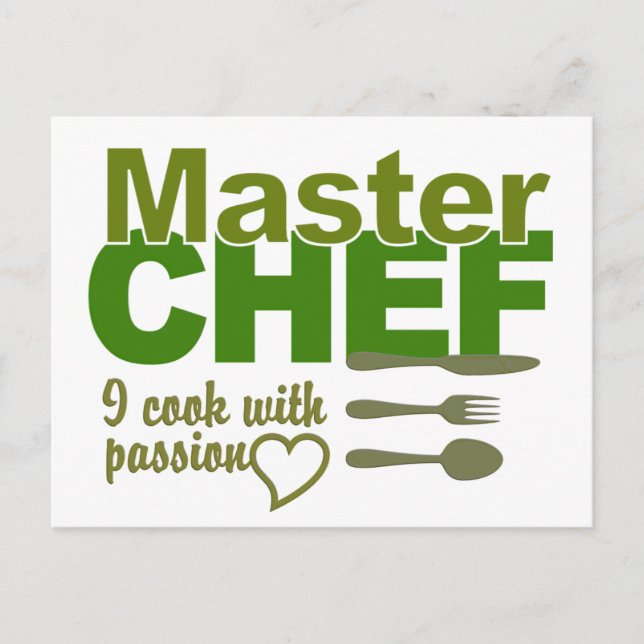 postal de Master Chef (Anverso)