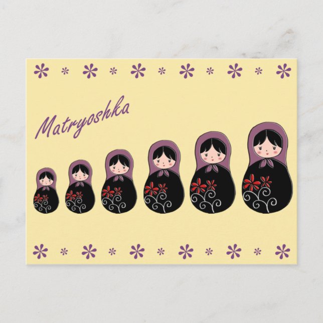 Postal de Matryoshka (Anverso)