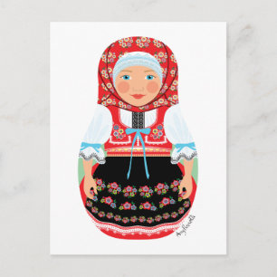 Postal de Matryoshka Checa