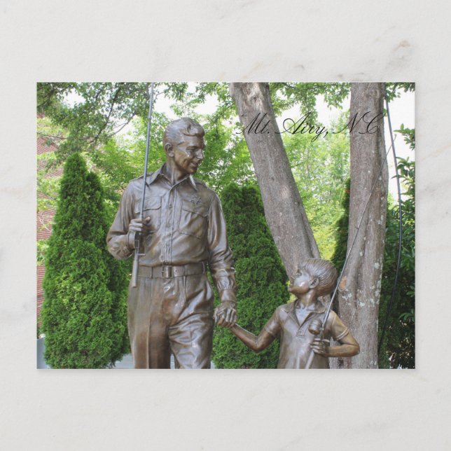 Postal de Mayberry de Mt Airy North Carolina (Anverso)