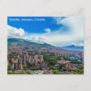 Postal de Medellín, Colombia Cerro El Volador
