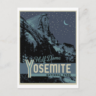 Postal de media doma del Parque Nacional Yosemite