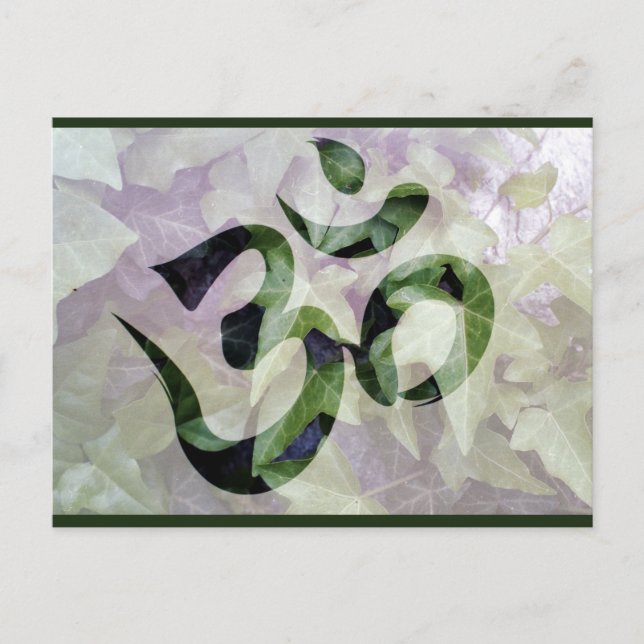 postal de meditación om (Anverso)