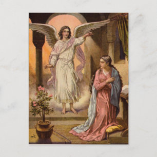 postal de mensaje de ángel