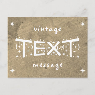 Postal de mensaje de texto para la cosecha de roca