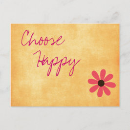 Postal de mensaje feliz inspirador