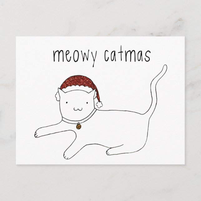 Postal de Meowy Catmas (Anverso)