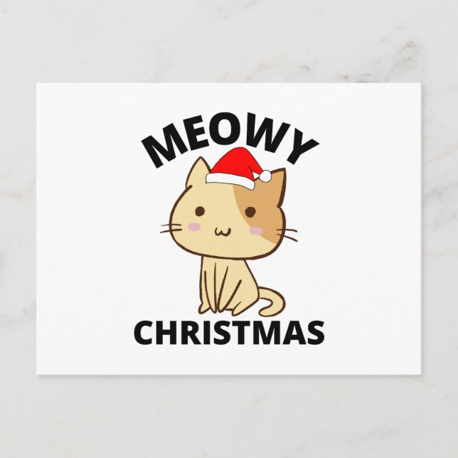 Postal de Meowy Navidades (Anverso)