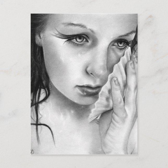 Postal de Mermaid Aquamarine Tides (Anverso)