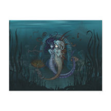 Postal de Mermaids de Anime Fantasy