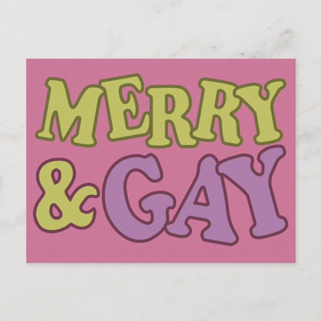 Postal de merry y gays (Anverso)